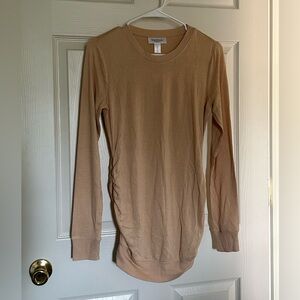 Motherhood Maternity Camel Lightweight Sweater